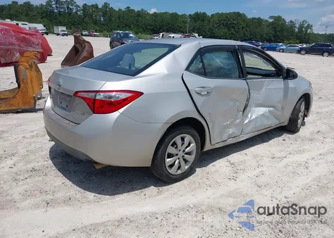 2015 Toyota Corolla Le z USA, uszkodzony, nr VIN 2T1BURHE1FC365495